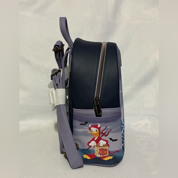 NWT Disney Minnie & Mickey Loungefly Halloween Mini Backpack - Picture 2 of 4
